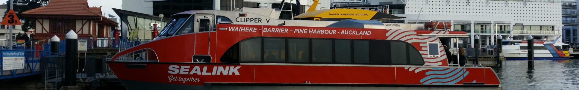 Pier 3 at Quay Street Ferry Terminal - SeaLink Clipper V in port