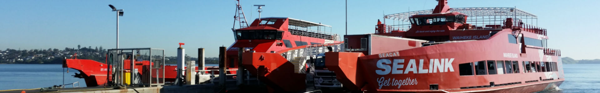 Seacat and Seaway in port at Half Moon Bay