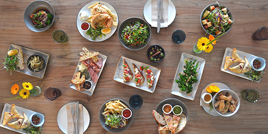 Arcadia restaurant food options on Waiheke