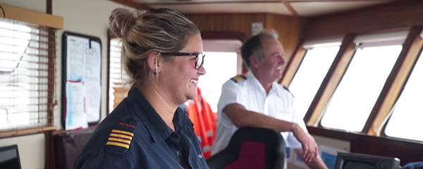 Crew onboard SeaLink ferry