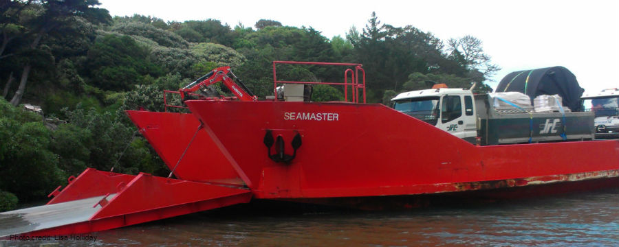 SeaLink ferry Seamaster on charter at Rakino Island