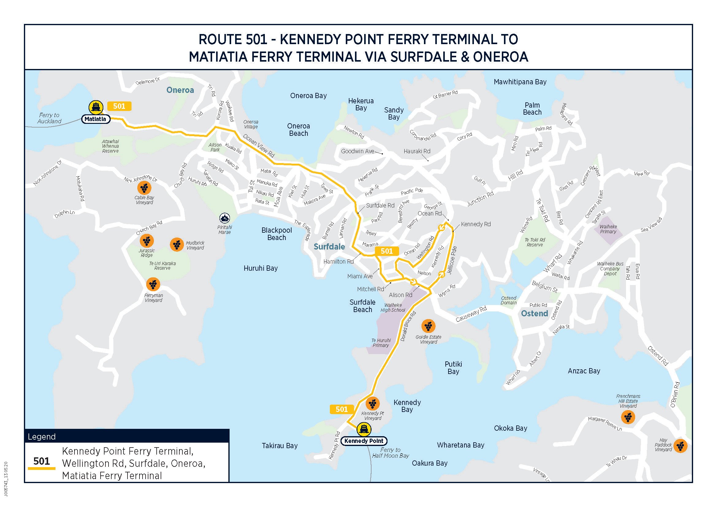 New bus route for Kennedy Point to Oneroa