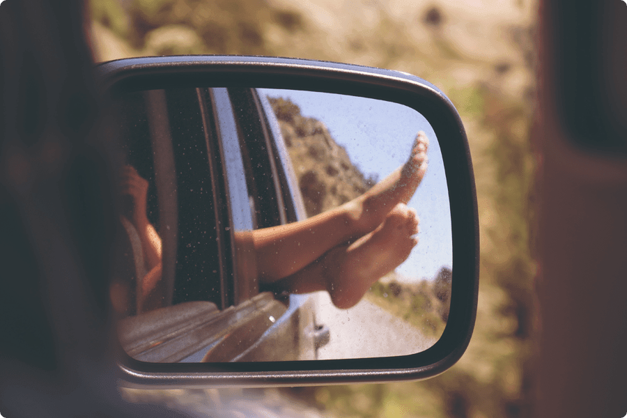 Travelling around Waiheke Island by car after sailing on SeaLink ferry