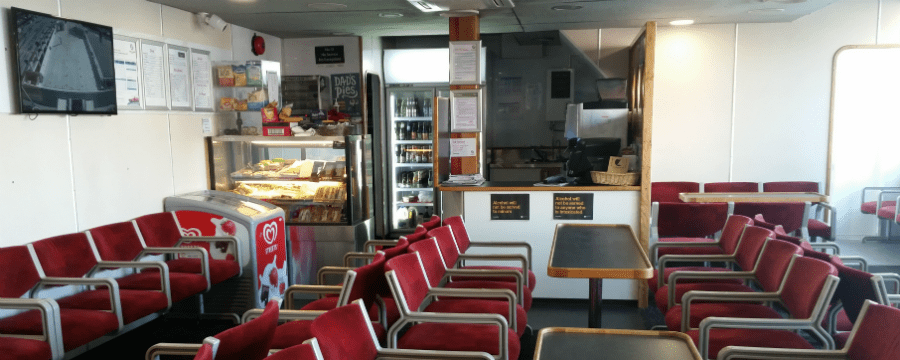 SeaLink ferry the SeaBridge onboard cafe and passenger lounge