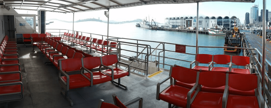SeaLink ferry the Seabridge outside deck
