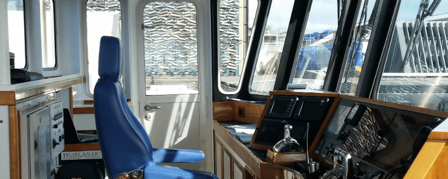 SeaLink ferry the Seabridge wheelhouse