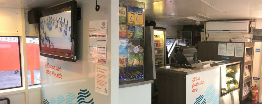 SeaLink ferry Seaway cafe and passenger lounge