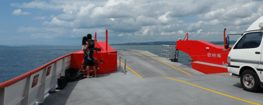 On the Seaway vehicle deck
