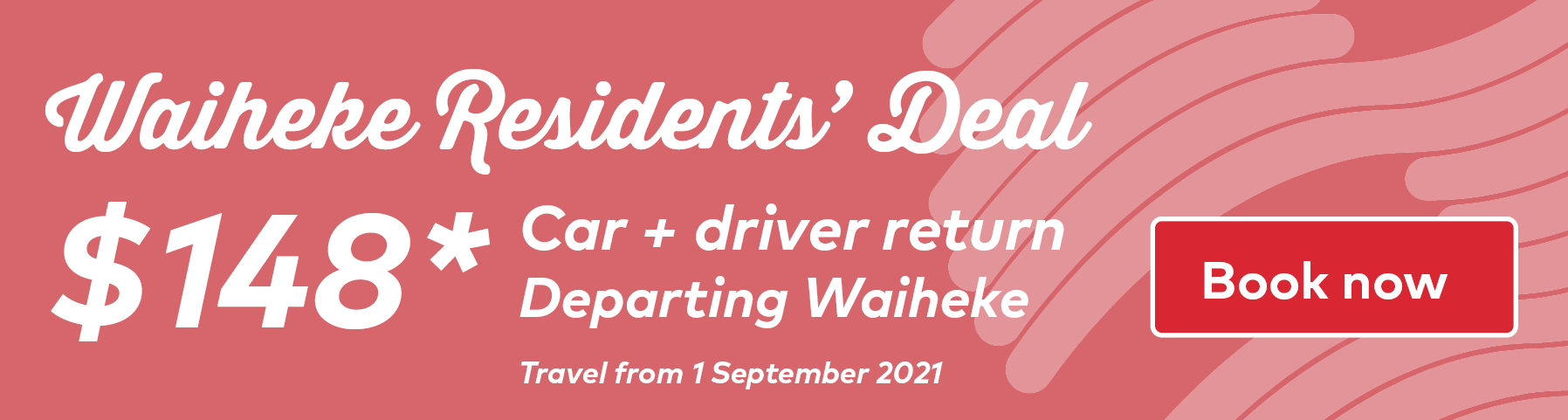 Waiheke Resident Deal - $140 car and driver