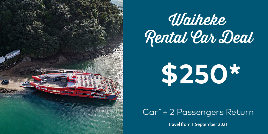 SeaLink Rental Car Deal to Waiheke
