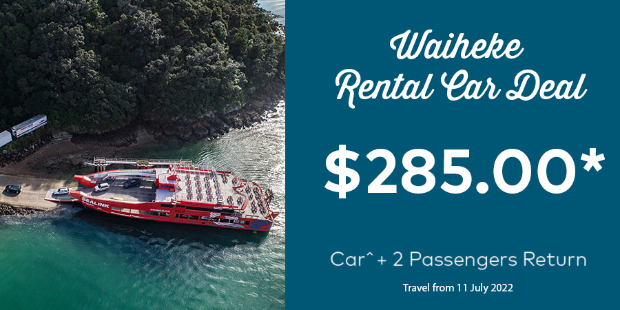 SeaLink Rental Car Deal to Waiheke