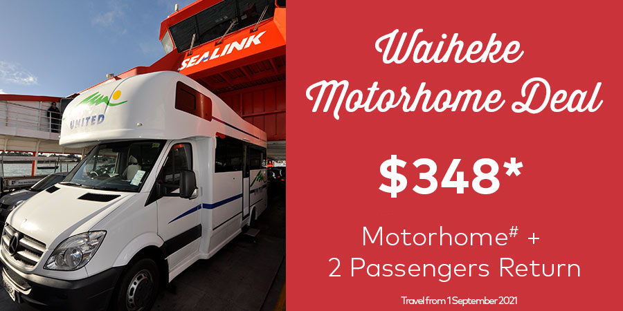 Waiheke Motorhome Deal with SeaLink